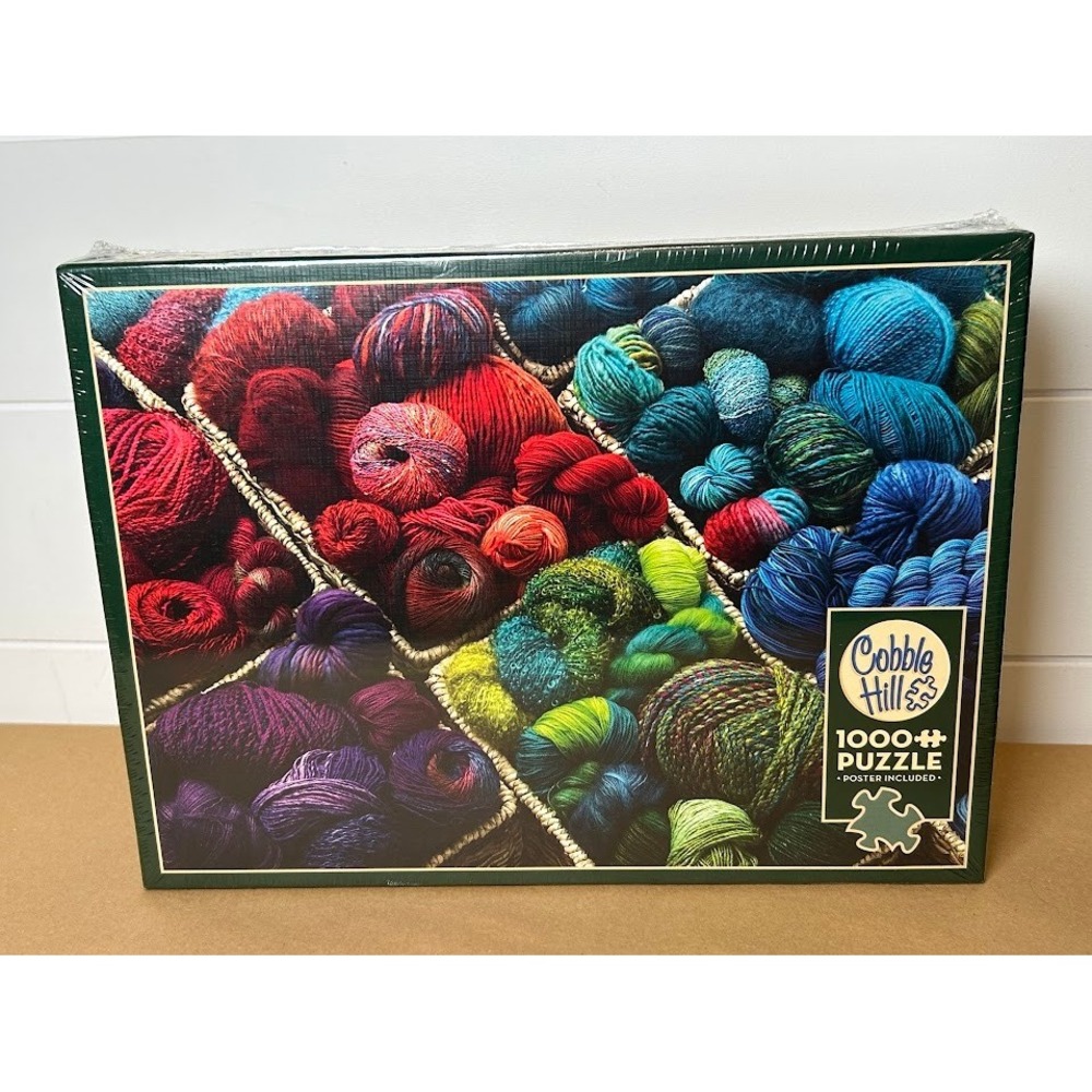 Cobble Hill Plenty of Yarn‎ 1000 Piece Jigsaw Puzzle Random Cut New Sealed